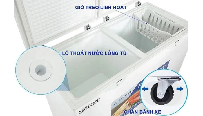 Tủ Đông Hòa Phát 245 Lít HCF 606S2Đ2/ HPF BD6245